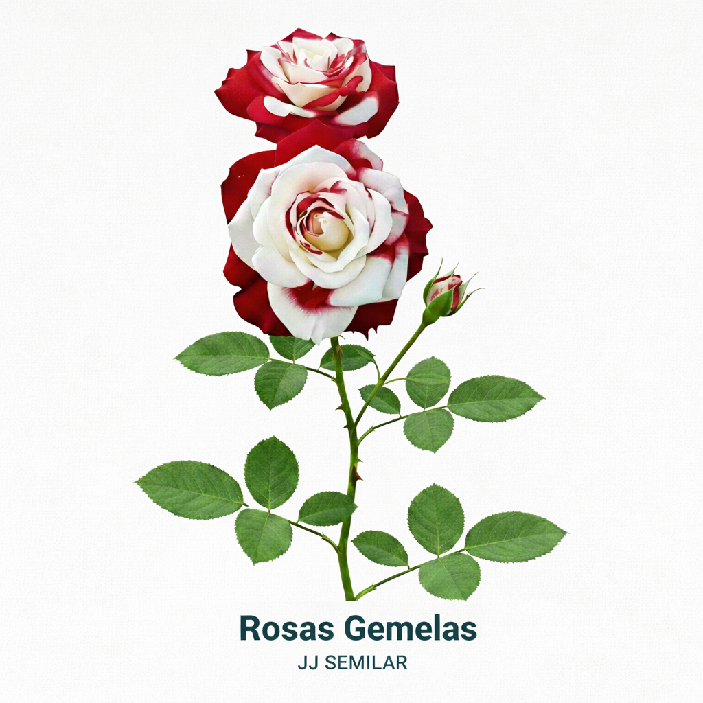 rosas gemelas