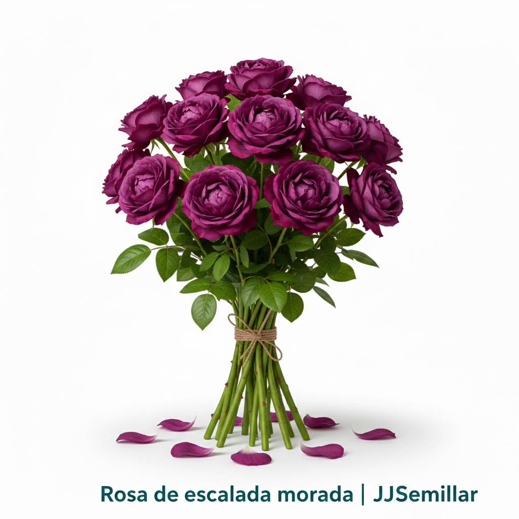 rosa de escalada morada